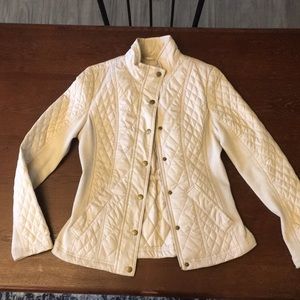 Small, cream, lightweight jacket